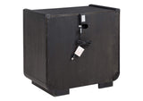 222492 Leandro 2-drawer LED Nightstand with USB Burnished Black