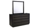 222493M Leandro 8-drawer Bedroom Dresser with Mirror Burnished Black