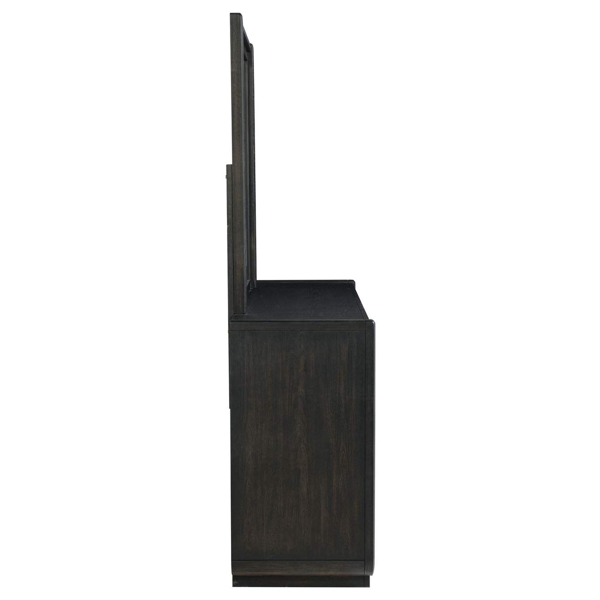 222493M Leandro 8-drawer Bedroom Dresser with Mirror Burnished Black
