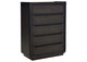 222495 Leandro 5-drawer Bedroom Chest of Drawers Burnished Black