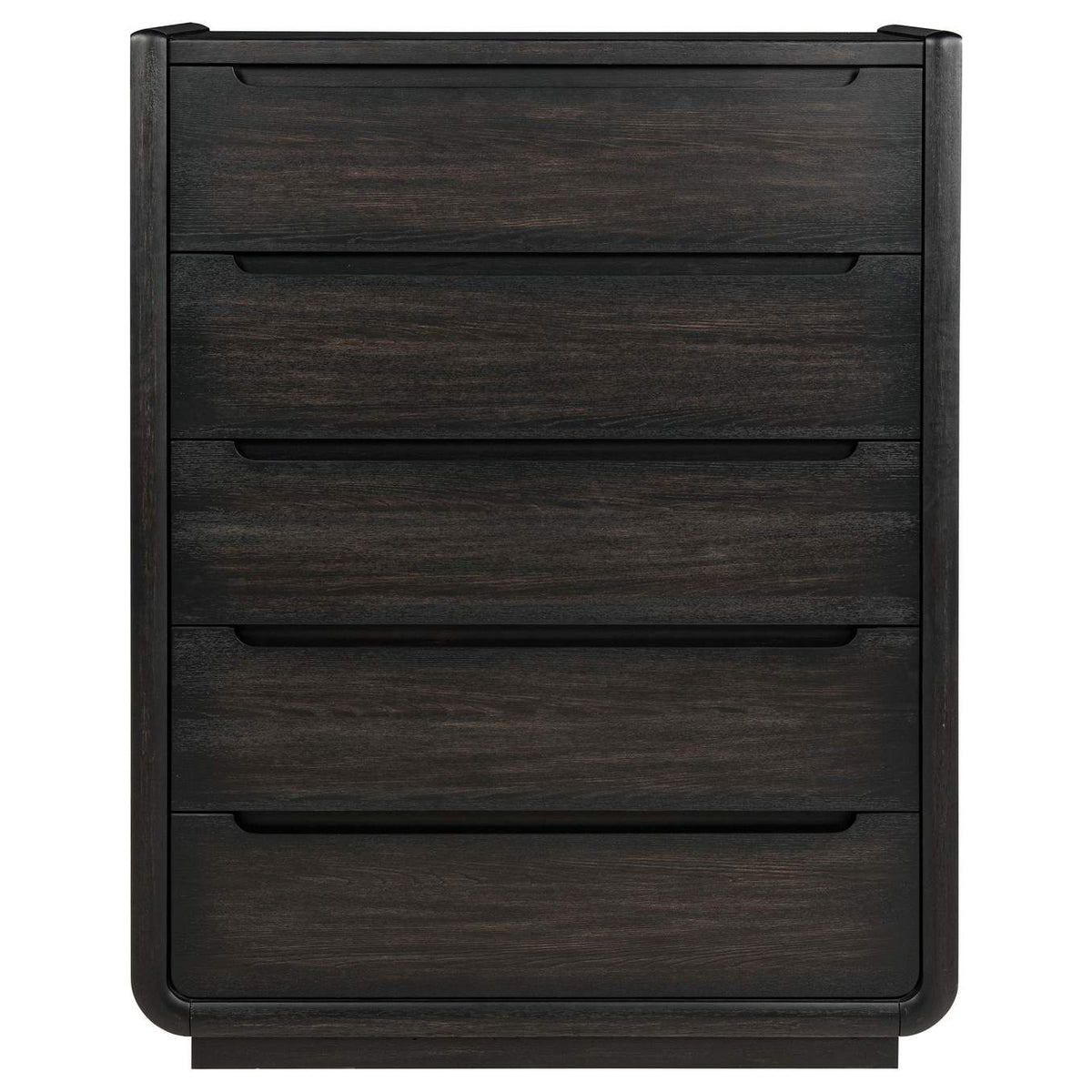222495 Leandro 5-drawer Bedroom Chest of Drawers Burnished Black