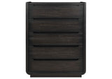 222495 Leandro 5-drawer Bedroom Chest of Drawers Burnished Black