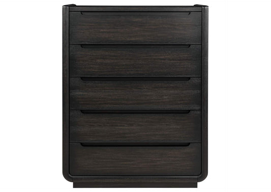 222495 Leandro 5-drawer Bedroom Chest of Drawers Burnished Black