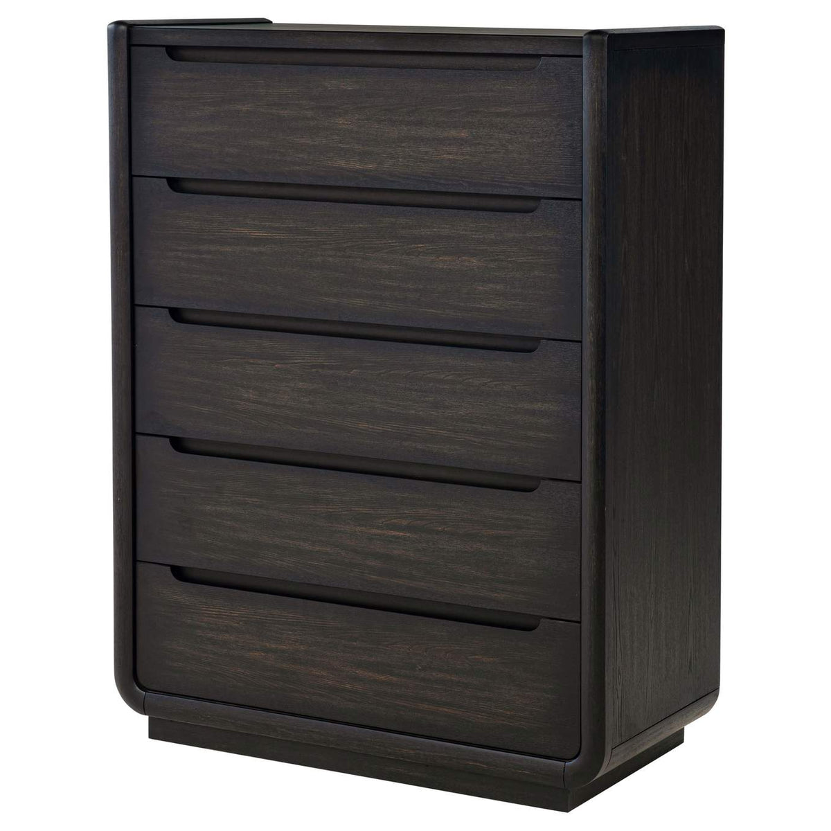 222495 Leandro 5-drawer Bedroom Chest of Drawers Burnished Black
