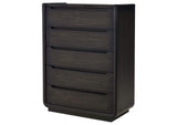 222495 Leandro 5-drawer Bedroom Chest of Drawers Burnished Black