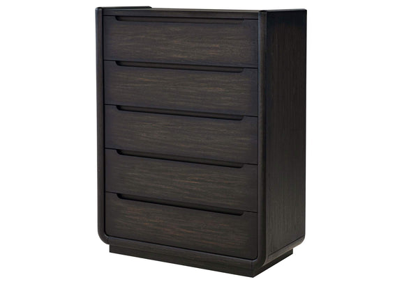 222495 Leandro 5-drawer Bedroom Chest of Drawers Burnished Black