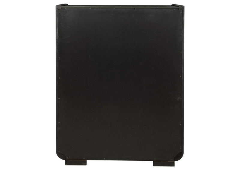 222495 Leandro 5-drawer Bedroom Chest of Drawers Burnished Black