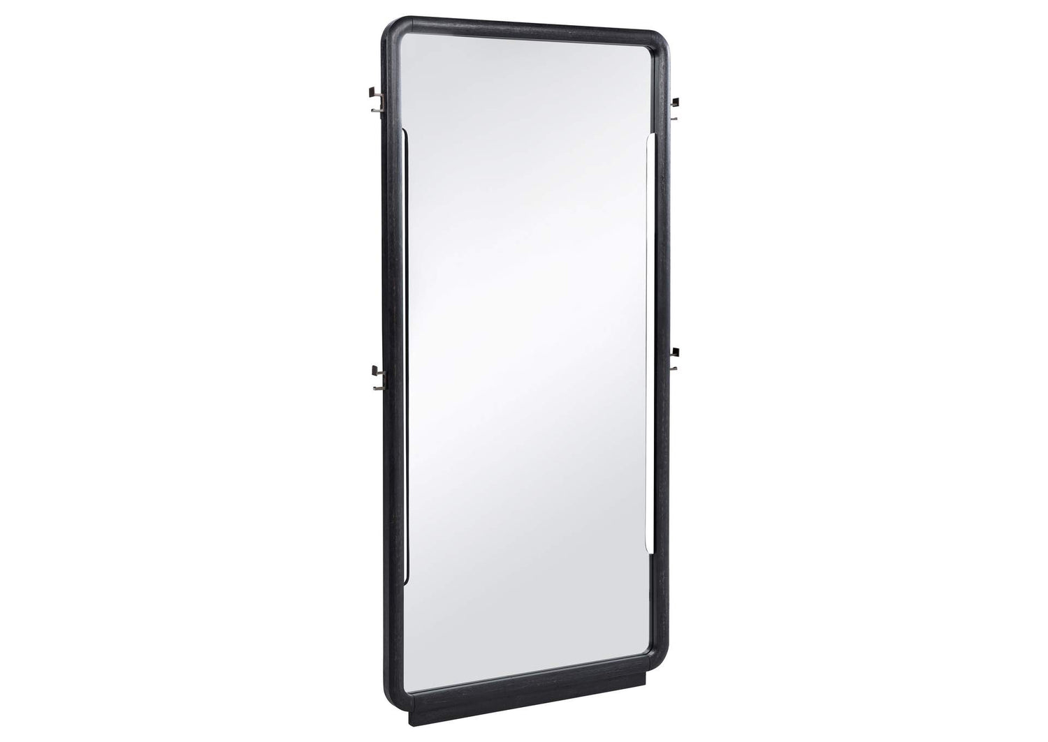 222498 Leandro 76-inch Full Length Floor Mirror Burnished Black