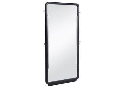 222498 Leandro 76-inch Full Length Floor Mirror Burnished Black