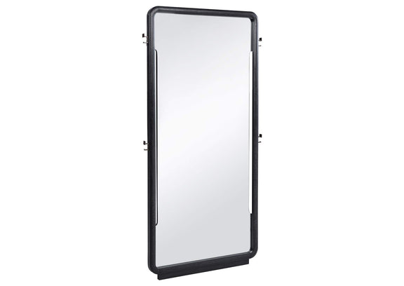 222498 Leandro 76-inch Full Length Floor Mirror Burnished Black