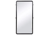 222498 Leandro 76-inch Full Length Floor Mirror Burnished Black