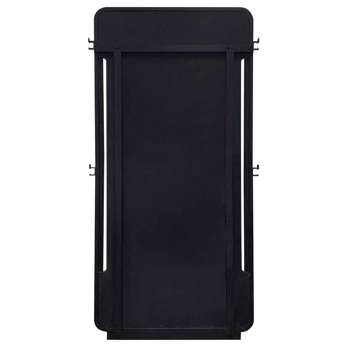 222498 Leandro 76-inch Full Length Floor Mirror Burnished Black