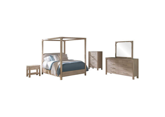 222520KE-S5 Solano 5-piece Eastern King Bedroom Set Weathered Mango