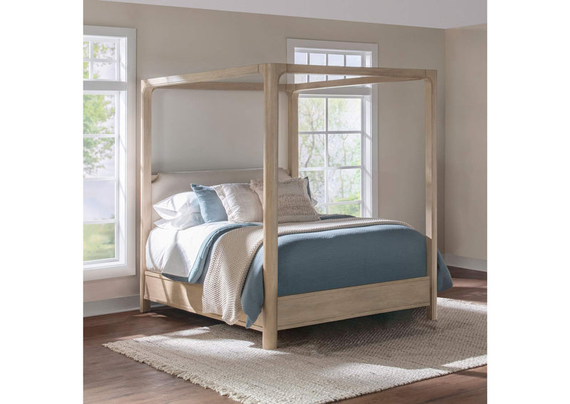 222520KE Solano 85-inch Eastern King Canopy Bed Weathered Mango