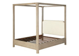 222520KE Solano 85-inch Eastern King Canopy Bed Weathered Mango
