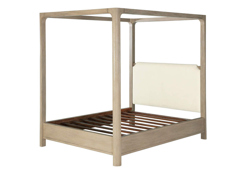 222520KE Solano 85-inch Eastern King Canopy Bed Weathered Mango