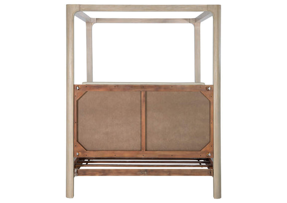 222520KE Solano 85-inch Eastern King Canopy Bed Weathered Mango