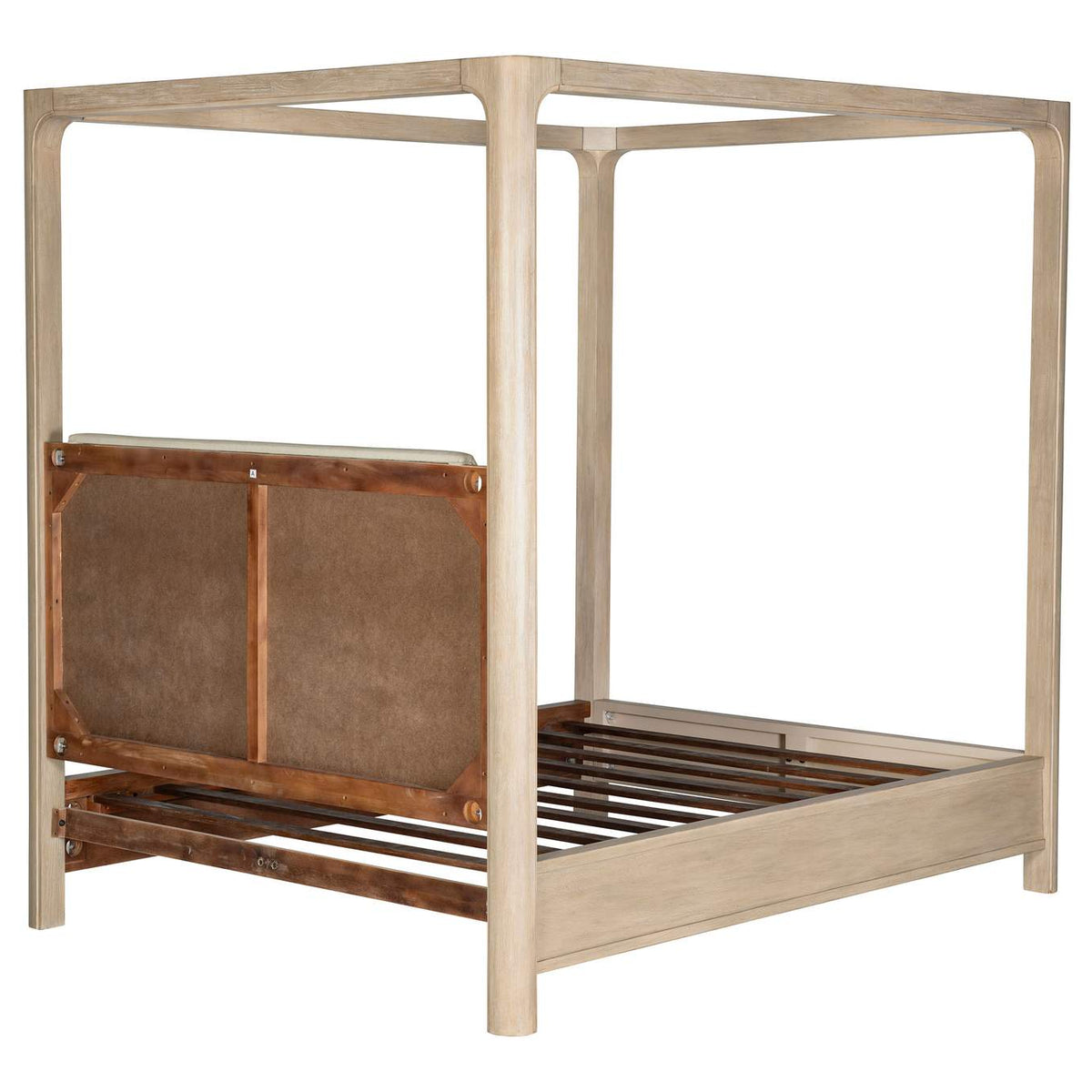 222520KE Solano 85-inch Eastern King Canopy Bed Weathered Mango