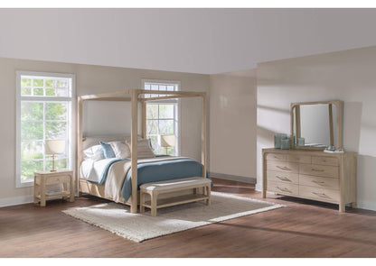 222520Q-S4 Solano 4-piece Queen Bedroom Set Weathered Mango