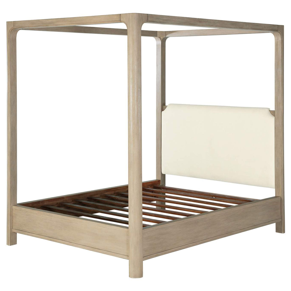 222520Q Solano 85-inch Queen Canopy Bed Weathered Mango