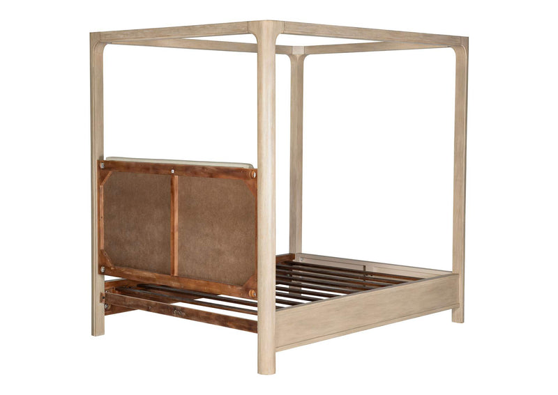 222520Q Solano 85-inch Queen Canopy Bed Weathered Mango