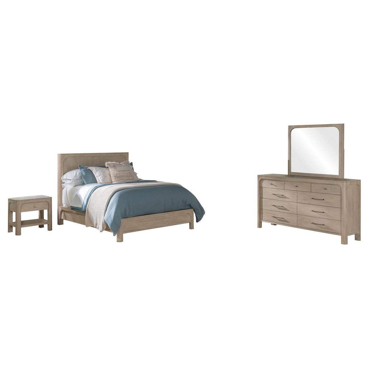 222521KE-S4 Solano 4-piece Eastern King Bedroom Set Weathered Mango
