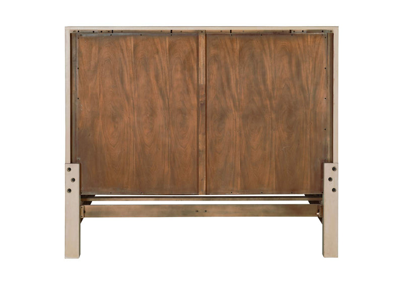 222521KE Solano 56-inch Eastern King Panel Bed Weathered Mango
