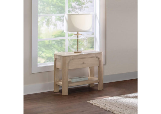 222522 Solano 1-drawer Nightstand Bedside Table Weathered Mango