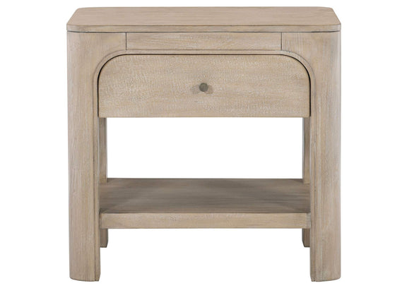222522 Solano 1-drawer Nightstand Bedside Table Weathered Mango