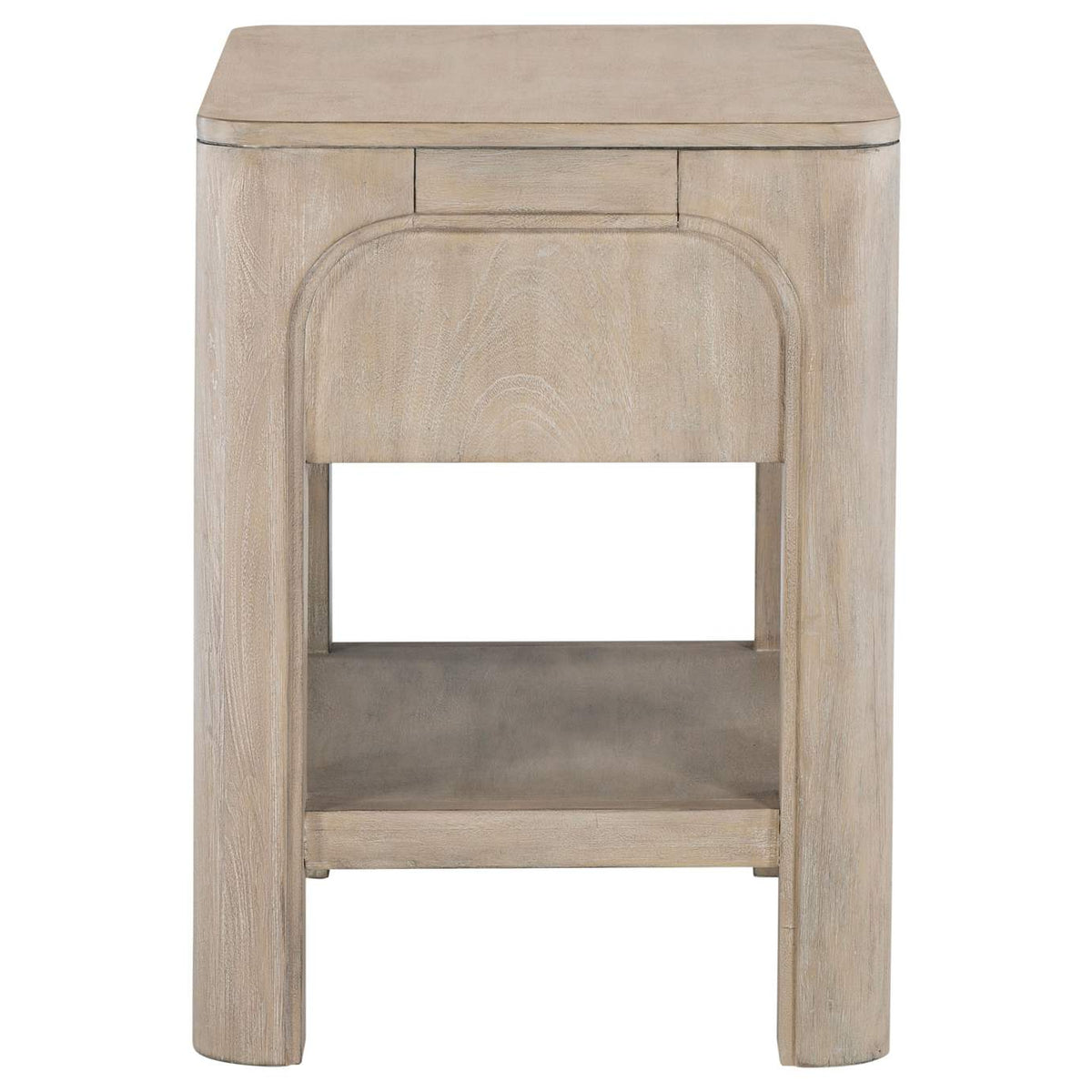222522 Solano 1-drawer Nightstand Bedside Table Weathered Mango