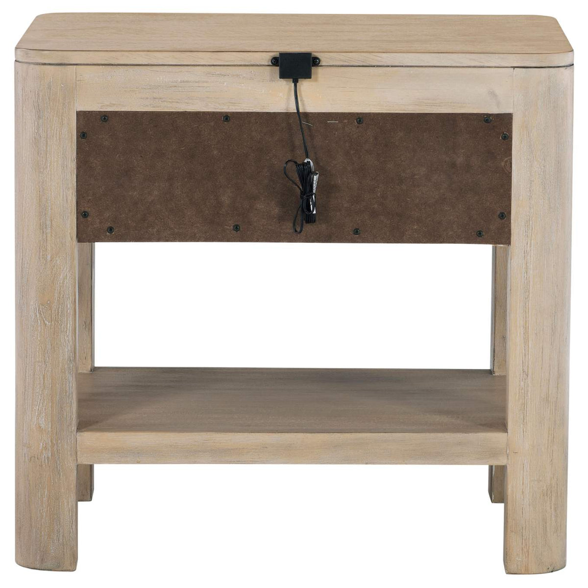 222522 Solano 1-drawer Nightstand Bedside Table Weathered Mango