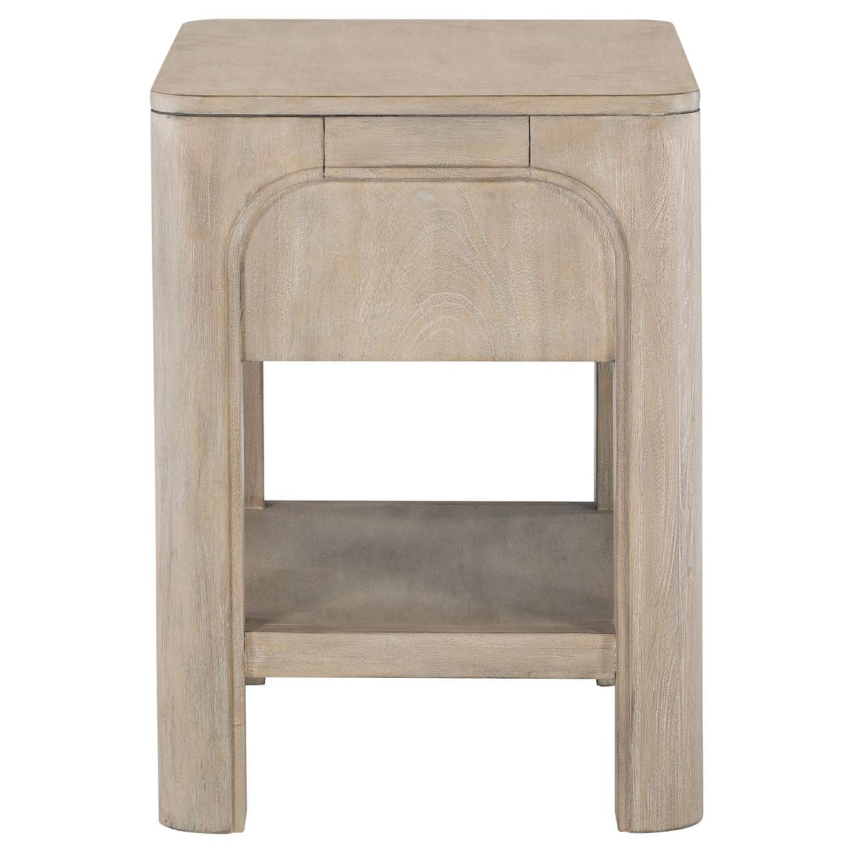 222522 Solano 1-drawer Nightstand Bedside Table Weathered Mango