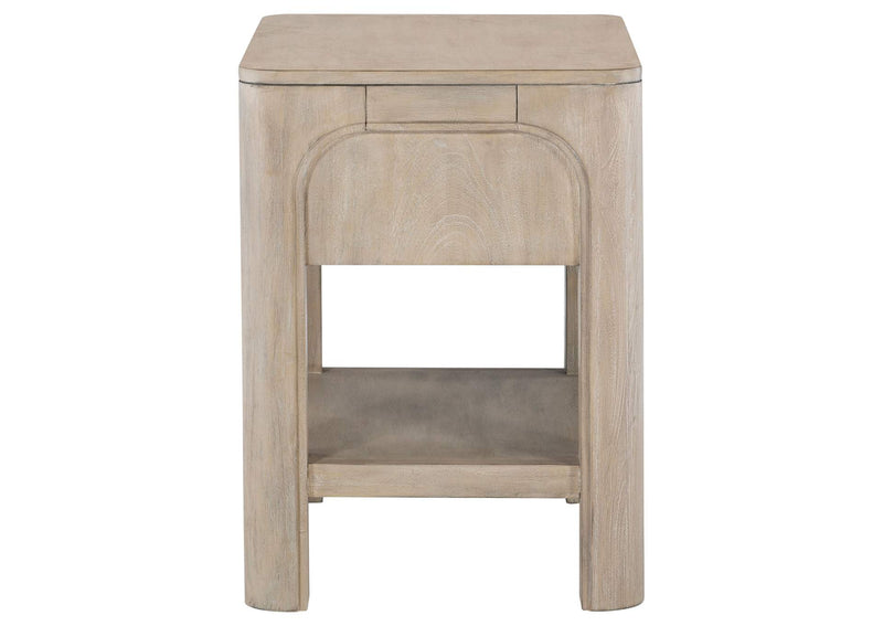 222522 Solano 1-drawer Nightstand Bedside Table Weathered Mango