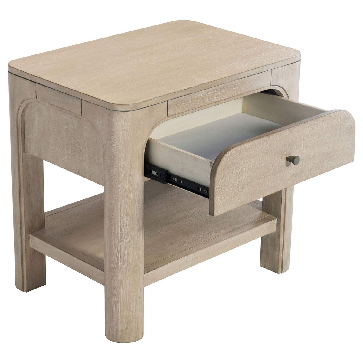 222522 Solano 1-drawer Nightstand Bedside Table Weathered Mango