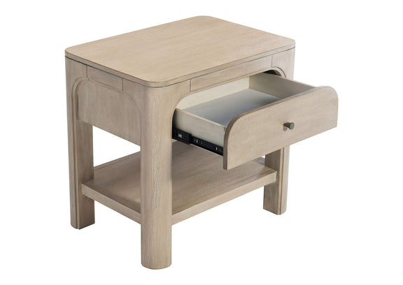 222522 Solano 1-drawer Nightstand Bedside Table Weathered Mango
