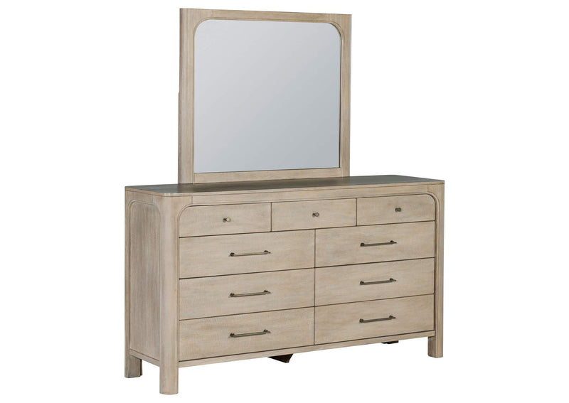 222523M Solano 9-drawer Bedroom Dresser with Mirror Weathered Mango