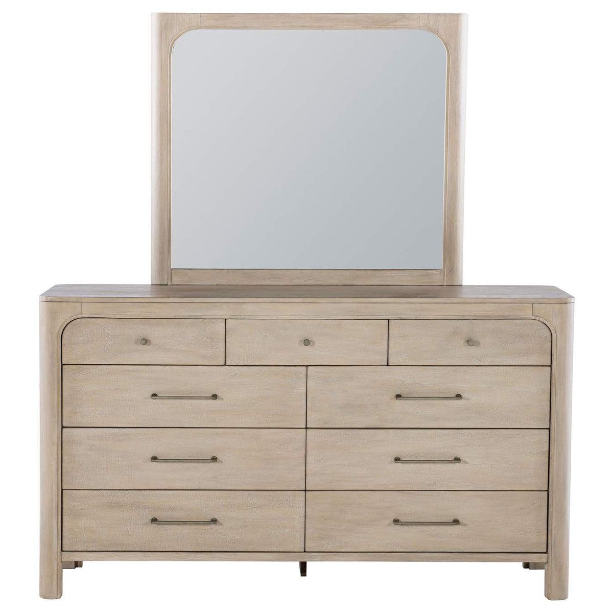 222523M Solano 9-drawer Bedroom Dresser with Mirror Weathered Mango