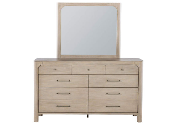 222523M Solano 9-drawer Bedroom Dresser with Mirror Weathered Mango