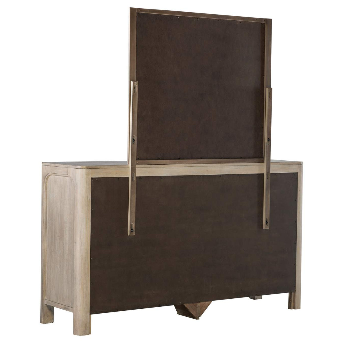 222523M Solano 9-drawer Bedroom Dresser with Mirror Weathered Mango