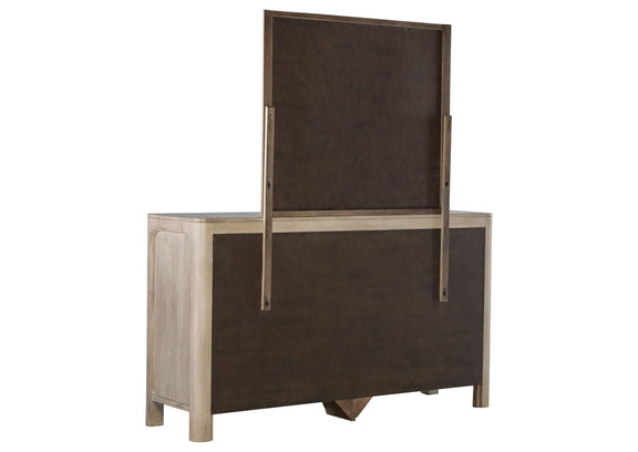 222523M Solano 9-drawer Bedroom Dresser with Mirror Weathered Mango