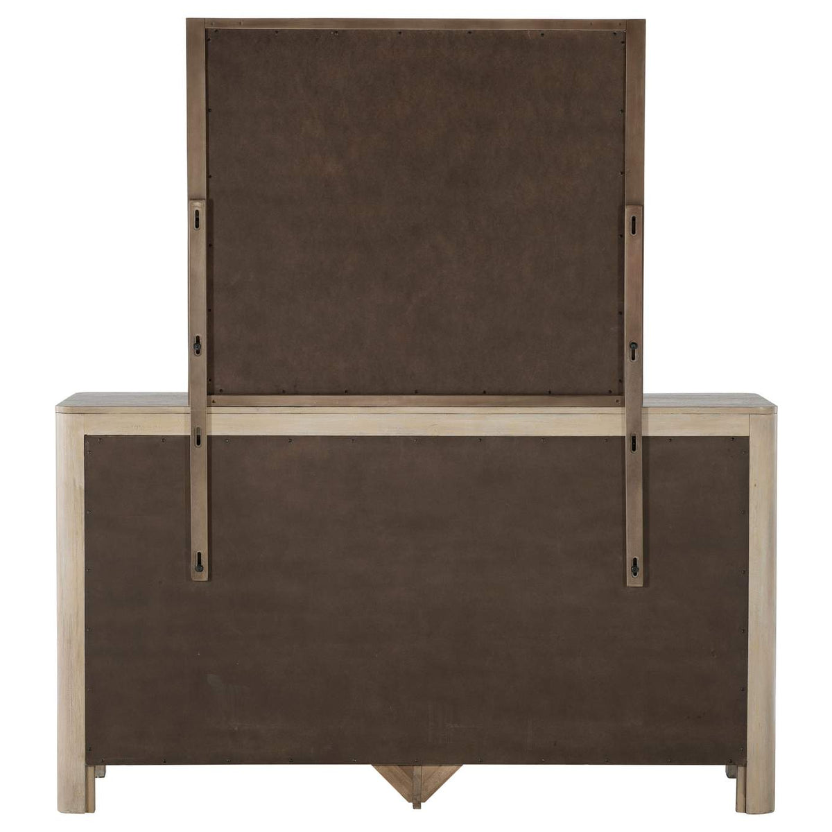 222523M Solano 9-drawer Bedroom Dresser with Mirror Weathered Mango
