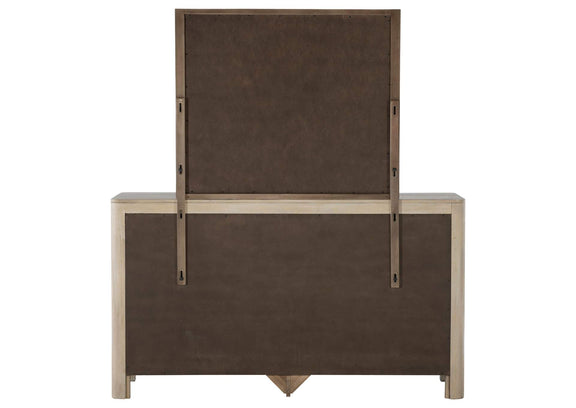 222523M Solano 9-drawer Bedroom Dresser with Mirror Weathered Mango