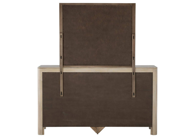 222523M Solano 9-drawer Bedroom Dresser with Mirror Weathered Mango