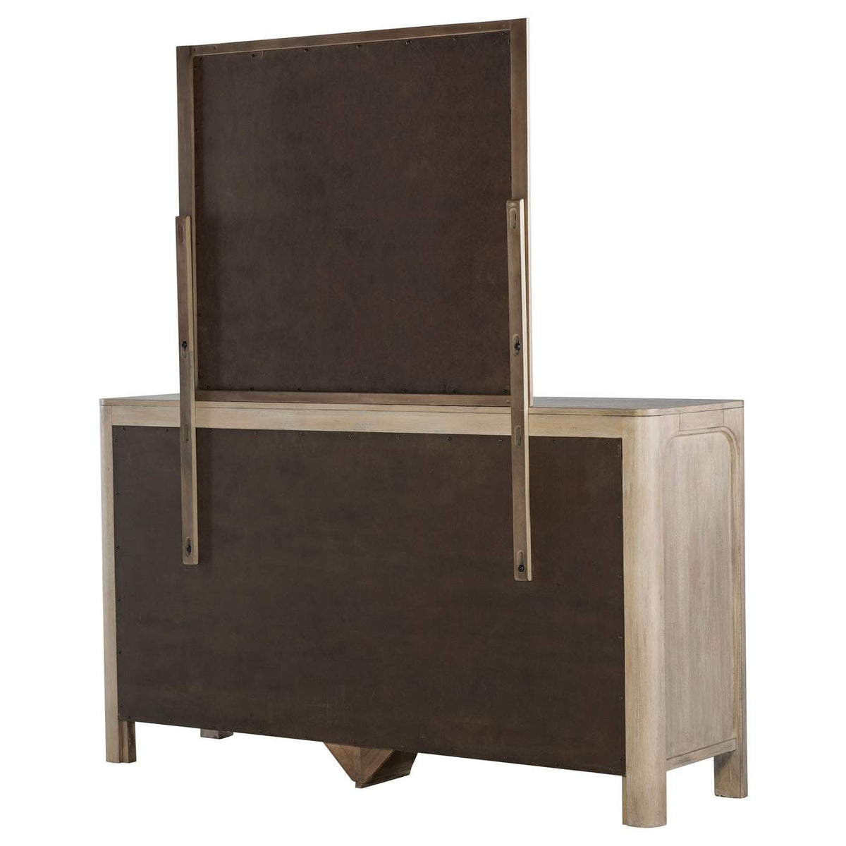 222523M Solano 9-drawer Bedroom Dresser with Mirror Weathered Mango
