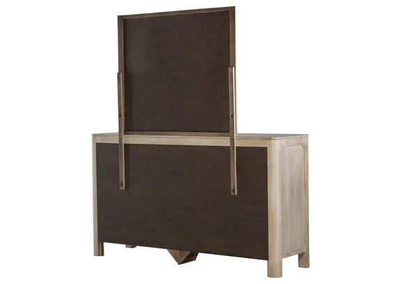 222523M Solano 9-drawer Bedroom Dresser with Mirror Weathered Mango