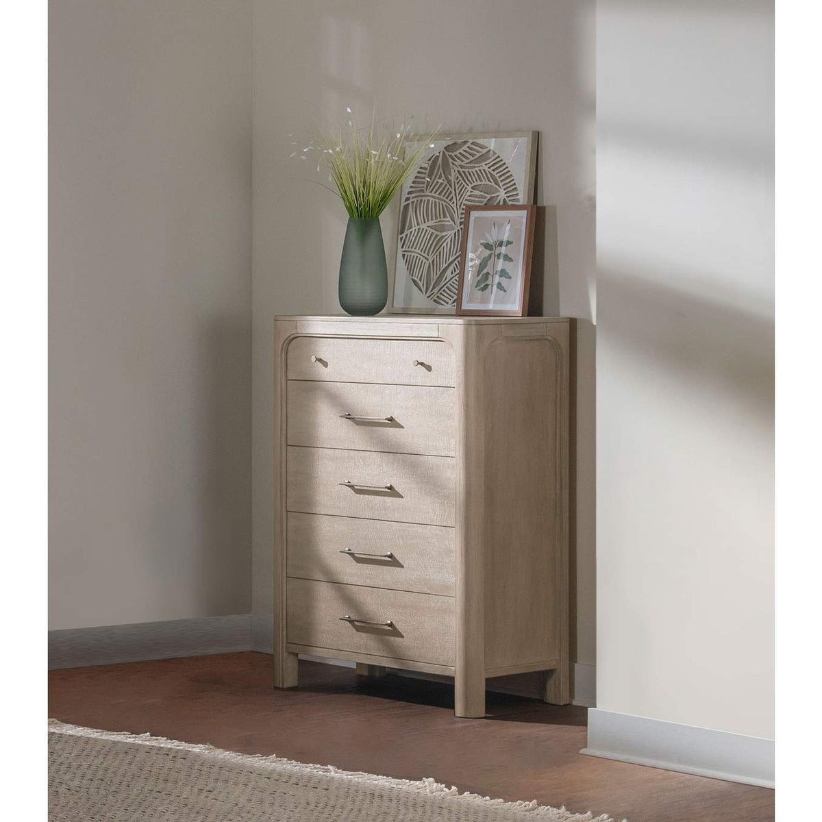 222525 Solano 5-drawer Bedroom Chest of Drawers Weathered Mango