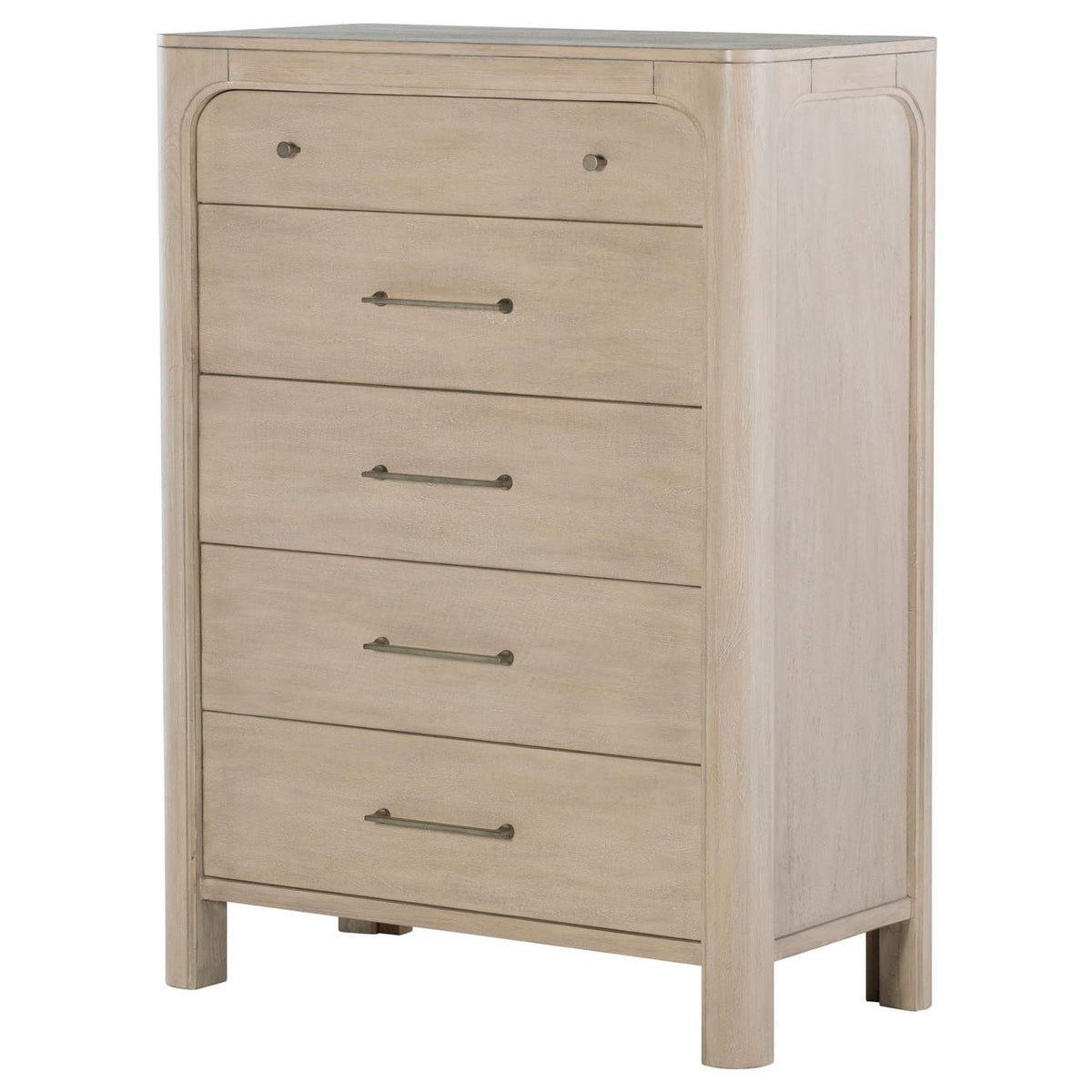222525 Solano 5-drawer Bedroom Chest of Drawers Weathered Mango