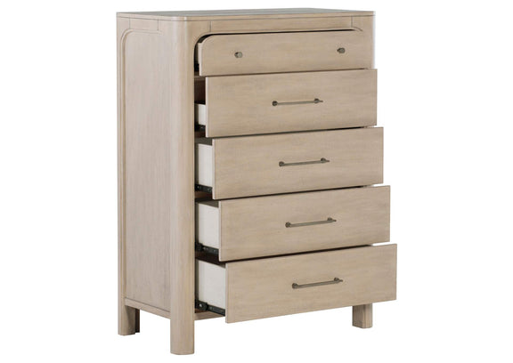 222525 Solano 5-drawer Bedroom Chest of Drawers Weathered Mango