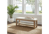 222526 Solano 52-inch Bedroom Bed End Bench Weathered Mango