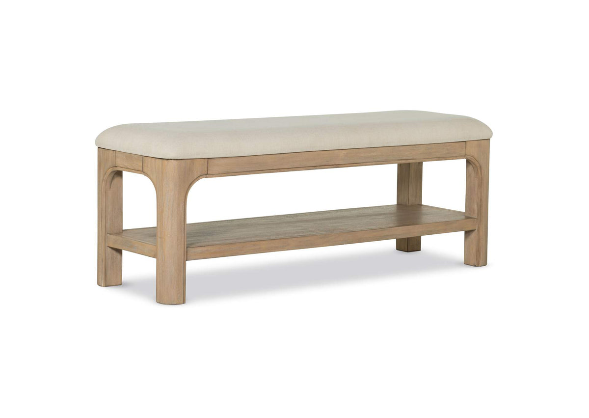 222526 Solano 52-inch Bedroom Bed End Bench Weathered Mango